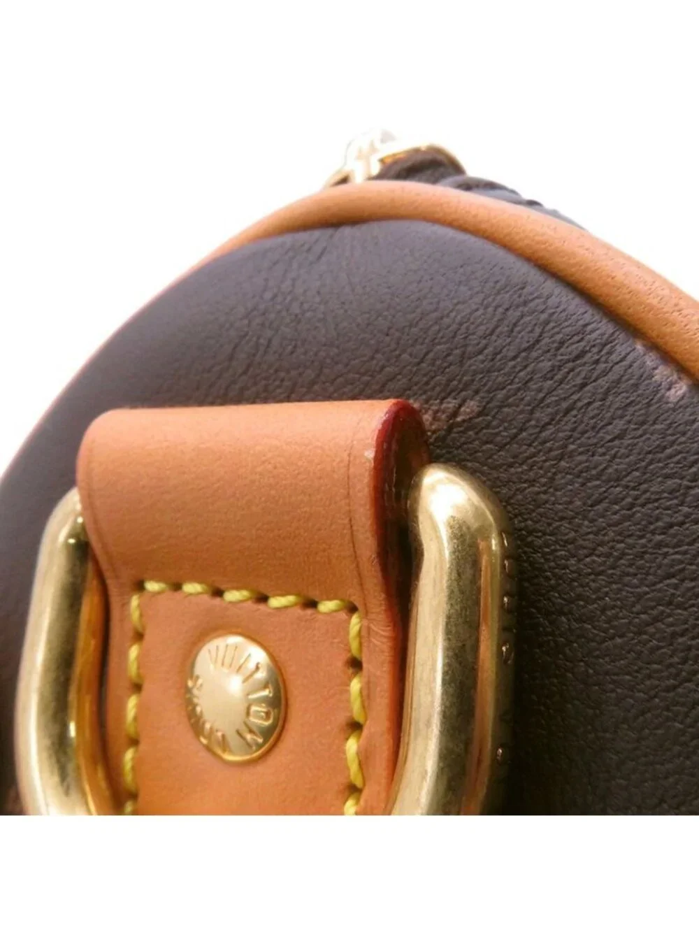 ★SOLD★ Louis Vuitton Handbag Otre Cuir Monogram Keepall Bandouliere 25 Bag 2-Way - Picture 10 of 10